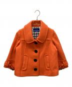 BURBERRY BLUE LABELバーバリーロンドンブルーレーベル）の古着「ショートコート」｜オレンジ