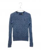 POLO RALPH LAURENポロ・ラルフローレン）の古着「厚手ニット」｜ブルー