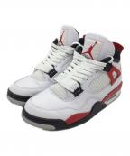 NIKEナイキ）の古着「ハイカットスニーカー」｜ホワイト×レッド