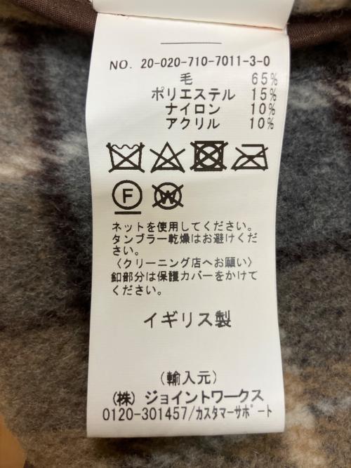 LONDON Tradition（ロンドントラディション）LONDON Tradition (ロンドントラディション) 20-020-710-7011-3-0　ウールコート ブラウン サイズ:Sの古着・服飾アイテム