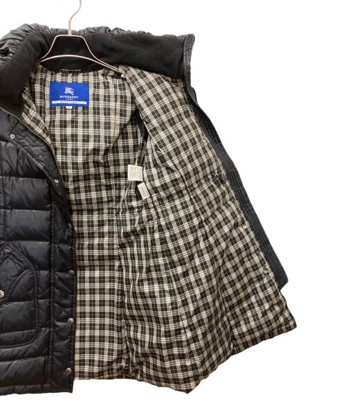 BURBERRY BLUE LABEL（バーバリーロンドンブルーレーベル）BURBERRY BLUE LABEL (バーバリーロンドンブルーレーベル) E1A09-471-09 ボアジャケット ブラック サイズ:38の古着・服飾アイテム