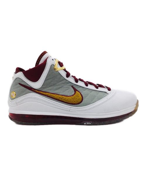 NIKE（ナイキ）NIKE (ナイキ) LEBRON 7 QS ボルドー×ホワイト サイズ:US11、UK10、EUR45、cm29、BR43、CN290（2.5）の古着・服飾アイテム