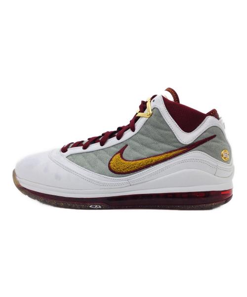 NIKE（ナイキ）NIKE (ナイキ) LEBRON 7 QS ボルドー×ホワイト サイズ:US11、UK10、EUR45、cm29、BR43、CN290（2.5）の古着・服飾アイテム