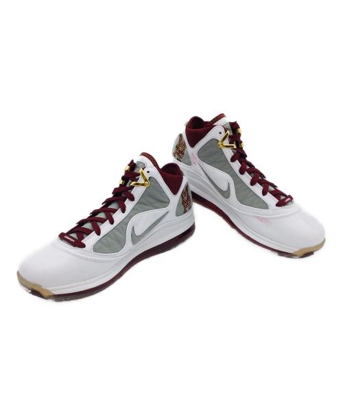 NIKE（ナイキ）NIKE (ナイキ) LEBRON 7 QS ボルドー×ホワイト サイズ:US11、UK10、EUR45、cm29、BR43、CN290（2.5）の古着・服飾アイテム