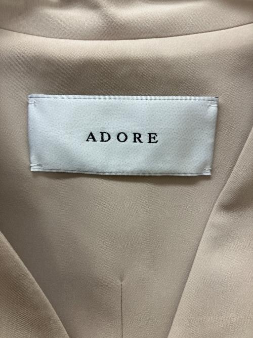 ADORE（アドーア）ADORE (アドーア) 531-3250700 ドライタッチジョーゼットロングジレ ベージュ サイズ:38の古着・服飾アイテム
