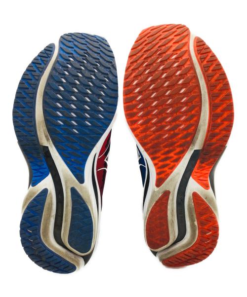 MIZUNO（ミズノ）MIZUNO (ミズノ) WAVE RIDER 28 ブルー×レッド サイズ:US8、UK7、EURO40.5、BRA39.5、JP26.0の古着・服飾アイテム