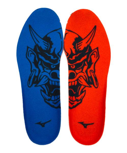 MIZUNO（ミズノ）MIZUNO (ミズノ) WAVE RIDER 28 ブルー×レッド サイズ:US8、UK7、EURO40.5、BRA39.5、JP26.0の古着・服飾アイテム