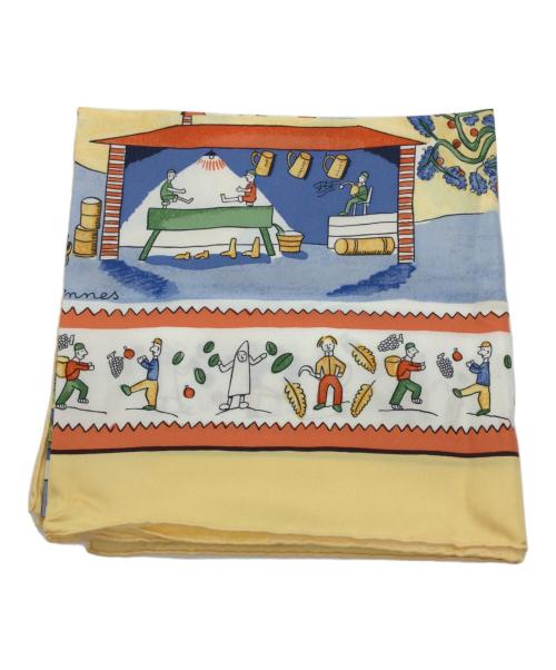 HERMES（エルメス）HERMES (エルメス) スカーフ イエローの古着・服飾アイテム