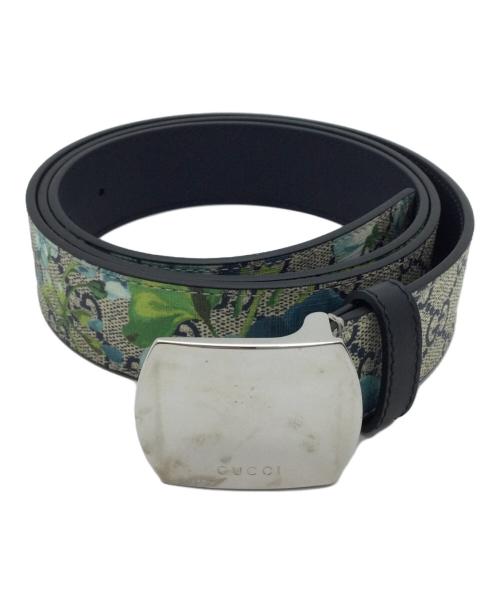 GUCCI（グッチ）GUCCI (グッチ) ベルト ベージュ×ブルーの古着・服飾アイテム