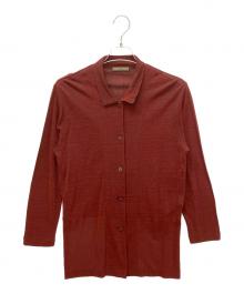 Y's（ワイズ）の古着「薄手カーディガン」｜レッド