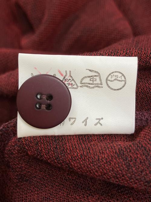 Y's（ワイズ）Y's (ワイズ) 薄手カーディガン レッド サイズ:記載無しの古着・服飾アイテム