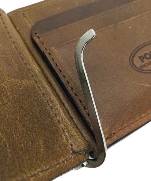 PORTER（ポーター）PORTER (ポーター) マネークリップ ブラウンの古着・服飾アイテム