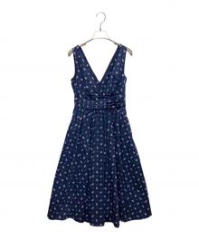 Kate Spade（ケイトスペード）の古着「KG927　ノースリーブワンピース」｜ブルー