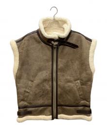 moussy（マウジー）の古着「010FAG30-6730　OVER FLIGHT ベスト」｜ブラウン