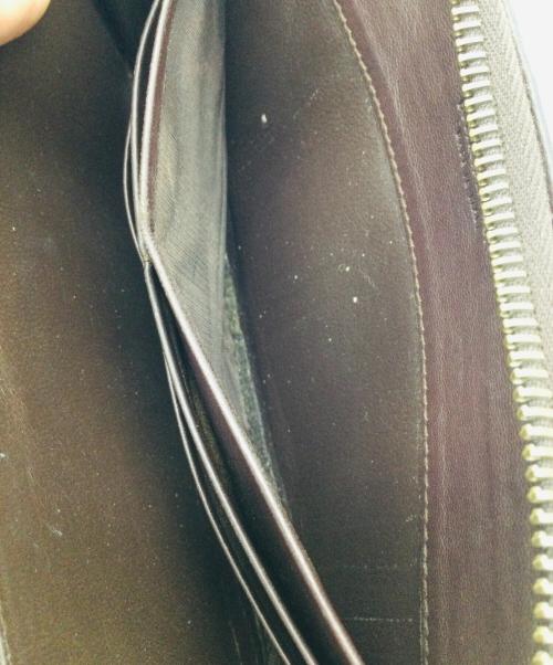 BOTTEGA VENETA（ボッテガベネタ）BOTTEGA VENETA (ボッテガベネタ) ラウンドファスナー財布 ダークブラウンの古着・服飾アイテム