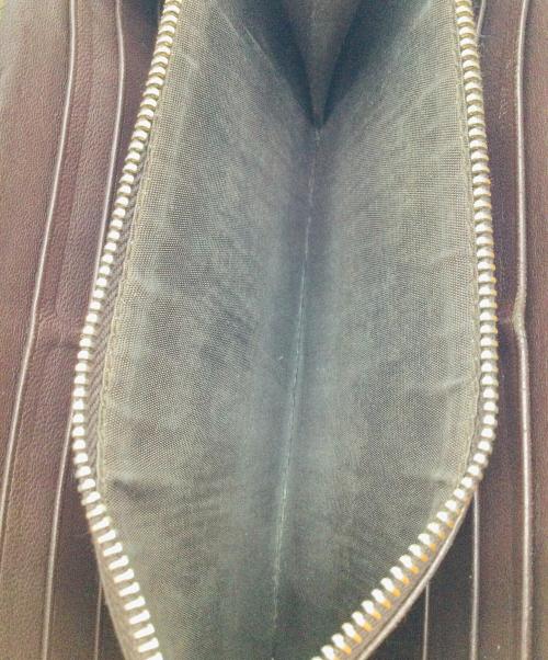 BOTTEGA VENETA（ボッテガベネタ）BOTTEGA VENETA (ボッテガベネタ) ラウンドファスナー財布 ダークブラウンの古着・服飾アイテム