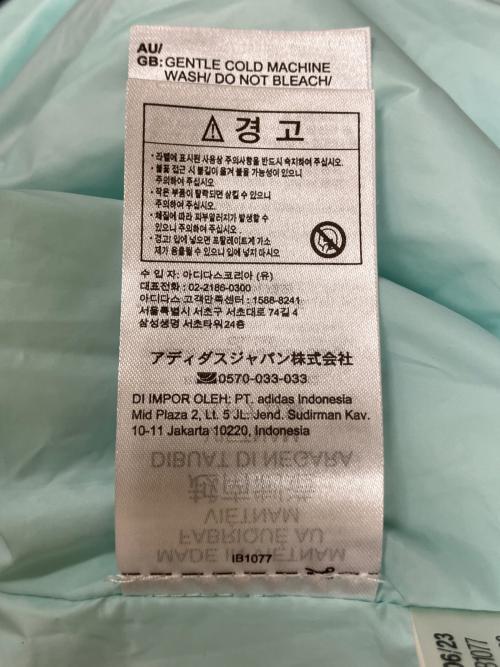 adidas（アディダス）adidas (アディダス) IB1077　中綿ジャケット スカイブルー サイズ:Mの古着・服飾アイテム