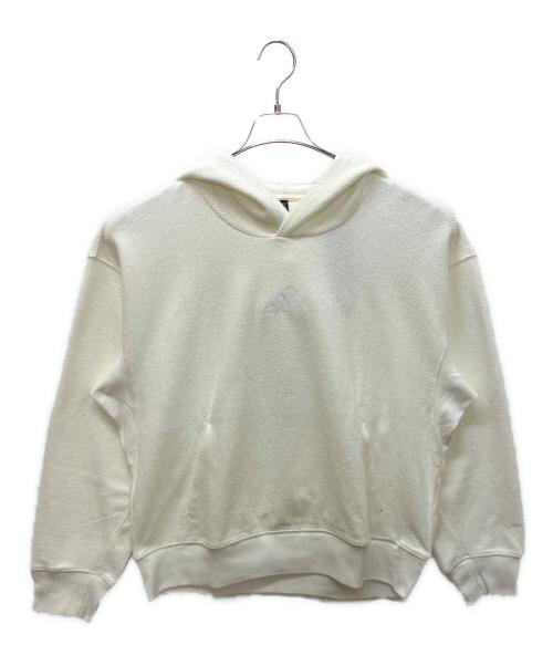 adidas（アディダス）adidas (アディダス) IY6577　プルオーバーパーカー ホワイト サイズ:2XLの古着・服飾アイテム