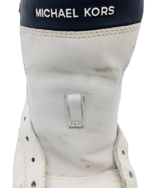MICHAEL KORS（マイケル・コース）MICHAEL KORS (マイケル・コース) レザースニーカー ホワイト サイズ:27の古着・服飾アイテム