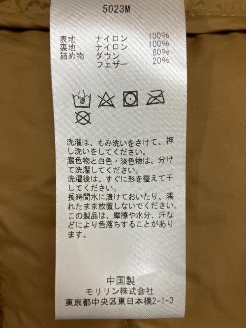 GEVACO（ゲバコ）GEVACO (ゲバコ) 5023M　ライトダウンジャケット ブラウン サイズ:42の古着・服飾アイテム