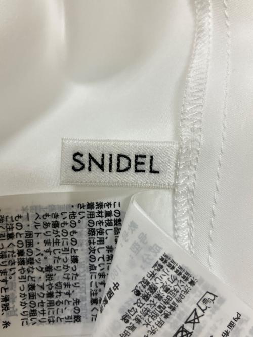 Snidel（スナイデル）Snidel (スナイデル) SWF0252064　半袖ワンピース ホワイト×グレー サイズ:1の古着・服飾アイテム