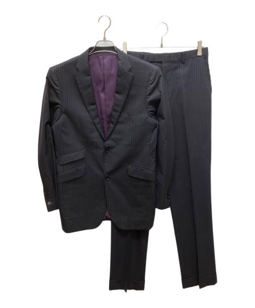 BURBERRY BLACK LABEL（バーバリーブラックレーベル）BURBERRY BLACK LABEL (バーバリーブラックレーベル) セットアップスーツ ネイビー×パープル サイズ:表記無しの古着・服飾アイテム