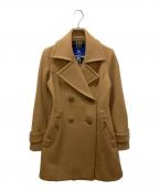 BURBERRY BLUE LABELバーバリーロンドンブルーレーベル）の古着「Pコート」｜ベージュ