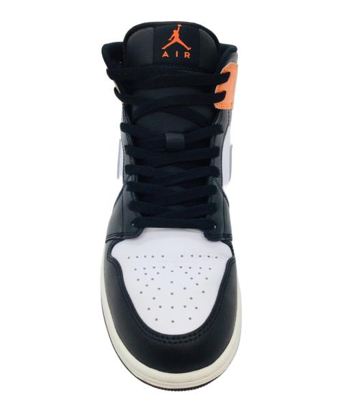 NIKE（ナイキ）NIKE (ナイキ) Air Jordan 1 Mid ホワイト×オレンジ サイズ:US10.5、UK9.5、EUR44.5、cm28.5、BR42.5、CN285の古着・服飾アイテム