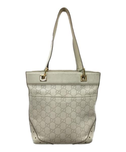 GUCCI（グッチ）GUCCI (グッチ) トートバッグ アイボリーの古着・服飾アイテム