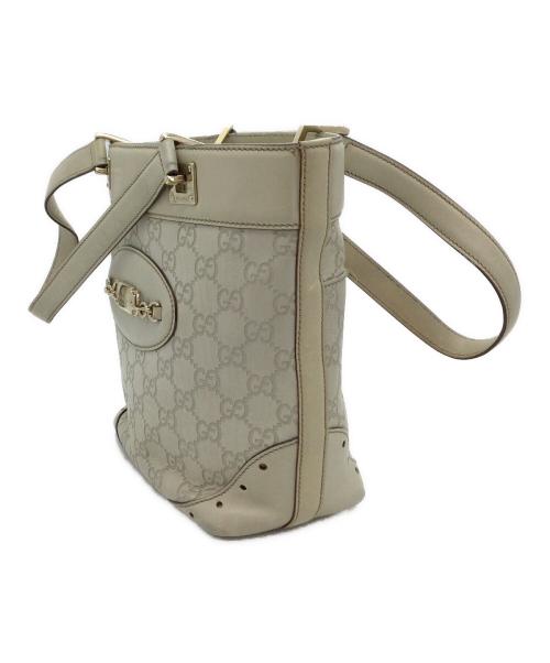 GUCCI（グッチ）GUCCI (グッチ) トートバッグ アイボリーの古着・服飾アイテム