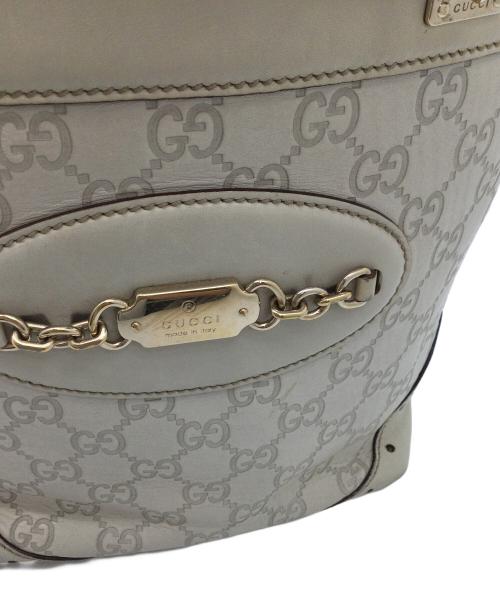 GUCCI（グッチ）GUCCI (グッチ) トートバッグ アイボリーの古着・服飾アイテム