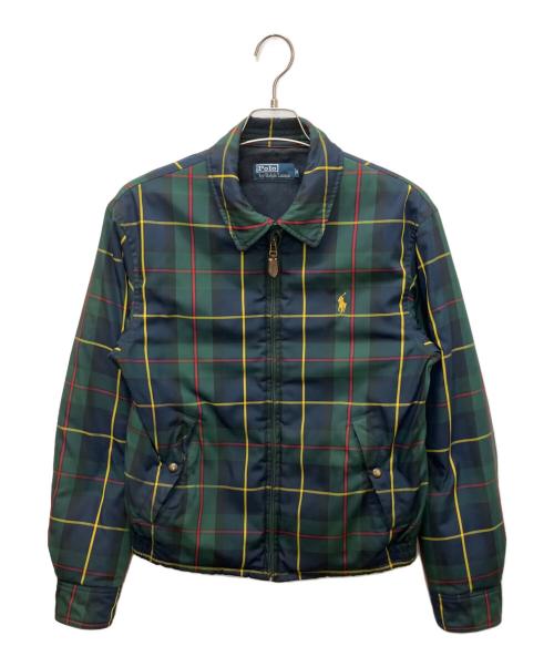 POLO RALPH LAUREN（ポロ・ラルフローレン）POLO RALPH LAUREN (ポロ・ラルフローレン) ダウンジャケット グリーン×ネイビー サイズ:Mの古着・服飾アイテム
