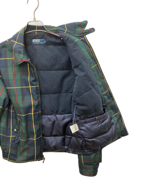 POLO RALPH LAUREN（ポロ・ラルフローレン）POLO RALPH LAUREN (ポロ・ラルフローレン) ダウンジャケット グリーン×ネイビー サイズ:Mの古着・服飾アイテム