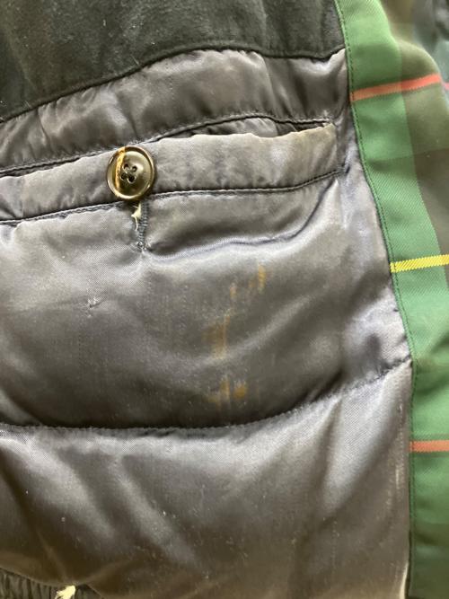 POLO RALPH LAUREN（ポロ・ラルフローレン）POLO RALPH LAUREN (ポロ・ラルフローレン) ダウンジャケット グリーン×ネイビー サイズ:Mの古着・服飾アイテム