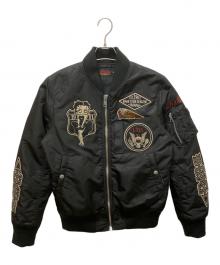 INDIAN×BETTY BOOP（インディアン×ベティー・ブープ）の古着「ボンバージャケット」｜ブラック