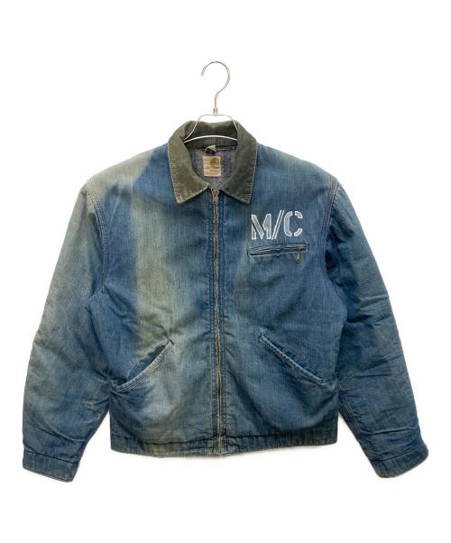 CarHartt（カーハート）CarHartt (カーハート) 裏地ブランケットデトロイトジャケット インディゴ サイズ:38の古着・服飾アイテム
