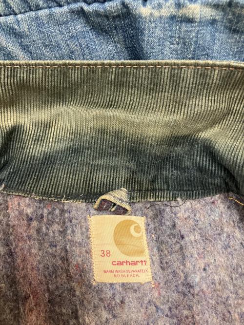 CarHartt（カーハート）CarHartt (カーハート) 裏地ブランケットデトロイトジャケット インディゴ サイズ:38の古着・服飾アイテム