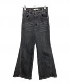 Snidelスナイデル）の古着「ストレッチフレアデニムパンツ」｜グレー