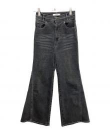 Snidel（スナイデル）の古着「ストレッチフレアデニムパンツ」｜グレー