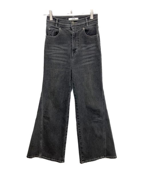 Snidel（スナイデル）Snidel (スナイデル) ストレッチフレアデニムパンツ グレーの古着・服飾アイテム