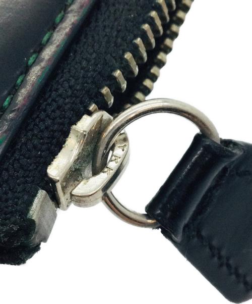 Vivienne Westwood（ヴィヴィアンウエストウッド）Vivienne Westwood (ヴィヴィアンウエストウッド) ラウンドファスナー財布 グリーン×パープルの古着・服飾アイテム