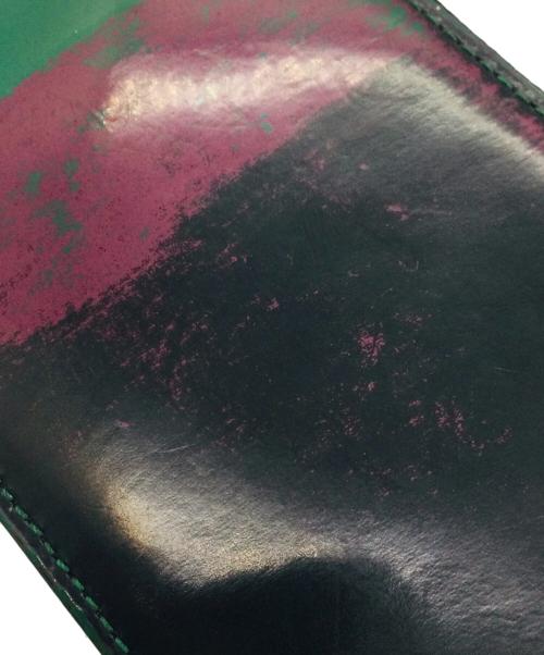 Vivienne Westwood（ヴィヴィアンウエストウッド）Vivienne Westwood (ヴィヴィアンウエストウッド) ラウンドファスナー財布 グリーン×パープルの古着・服飾アイテム