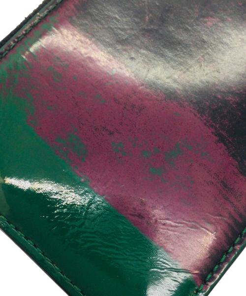 Vivienne Westwood（ヴィヴィアンウエストウッド）Vivienne Westwood (ヴィヴィアンウエストウッド) ラウンドファスナー財布 グリーン×パープルの古着・服飾アイテム