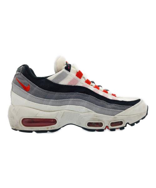NIKE（ナイキ）NIKE (ナイキ) AIR MAX95 ホワイト×グレー サイズ:US7、UK6、EUR40、cm25、BR38、CN250(2.5)の古着・服飾アイテム