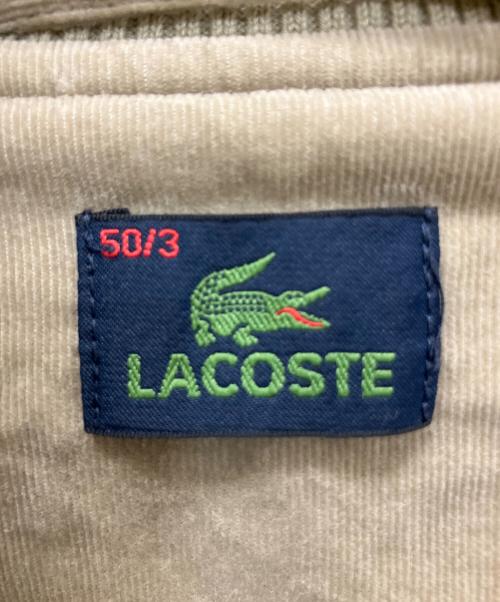 LACOSTE（ラコステ）LACOSTE (ラコステ) コーデュロイジャケット ベージュ サイズ:50の古着・服飾アイテム
