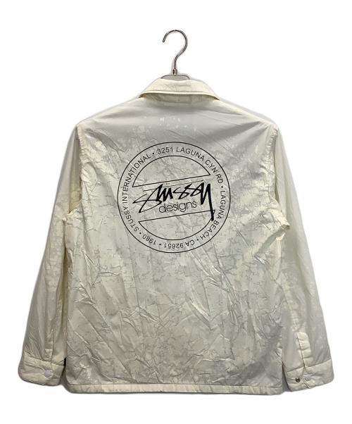 stussy（ステューシー）stussy (ステューシー) コーチジャケット アイボリー サイズ:Mの古着・服飾アイテム