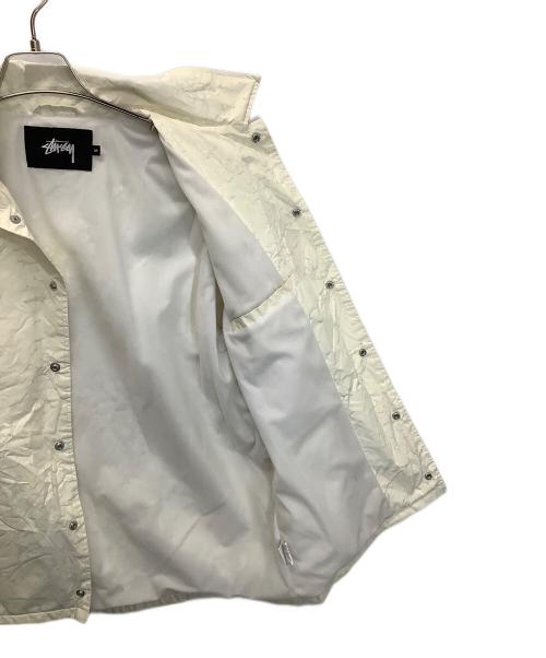 stussy（ステューシー）stussy (ステューシー) コーチジャケット アイボリー サイズ:Mの古着・服飾アイテム
