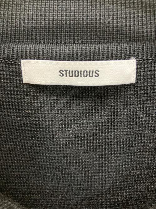 STUDIOUS（ステュディオス）STUDIOUS (ステュディオス) 113631064　ジップカーディガン ブラック サイズ:1の古着・服飾アイテム
