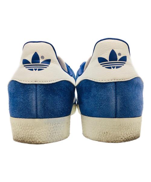 adidas（アディダス）adidas (アディダス) GAZELLE ブルー×ホワイト サイズ:US8 1/2、UK8、FR42、JP265、CHN260の古着・服飾アイテム