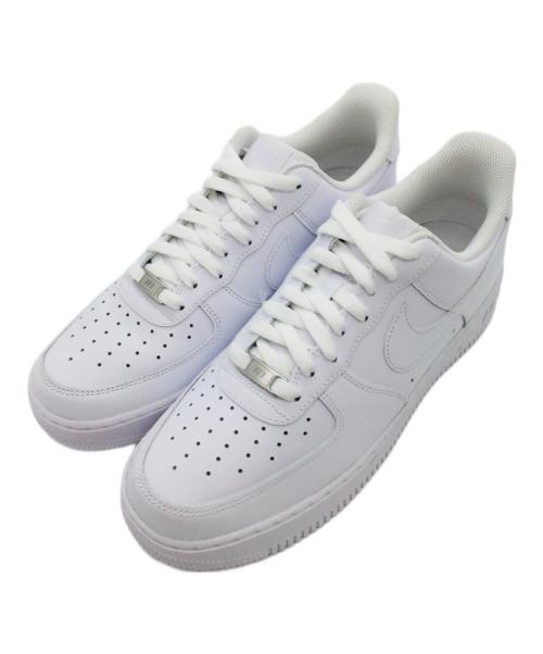 NIKE（ナイキ）NIKE (ナイキ) AIR FORCE1 LOW ホワイト サイズ:US9.5、UK8.5、EUR43、cm27.5、BR41、CN275 未使用品の古着・服飾アイテム